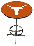 Texas Longhorns Chrome Pub Table with Footrest