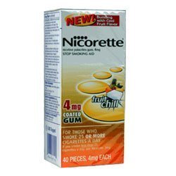 HealthPersonalCare: Nicorette 4mg FRUIT CHILL 40pc
