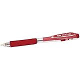 Pentel WOW! Gel Retractable Gel Pen 0.7mm Medium Line Red Ink, Box of 12 (K437-B)