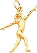 10K Gold Female Gymnast Charm