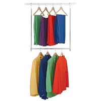 Closet Doubler Extra Over Rod Rack Clothes Storage Space Saver