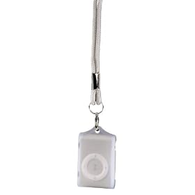 Hama Robust Silicone MP3 Sports Case for iPod shuffle 2G, with Neck Strap - Transparent