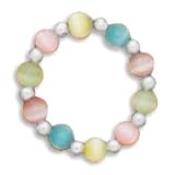 Toe Ring - Cat's Eye and Sterling Silver Bead Stretch