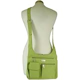 Leaf Green Mango Baggallini City Bagg Crinkle Colors ~ Sleek comfortable and easy access