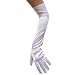 White Satin Gloves (Opera Length) ~ Splendid for Formal, Wedding, Theatrical, Costume Party (STC12086)