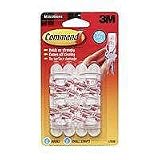 3m 17006CS Command Mini Hooks Clip Strip (Pack of 12)