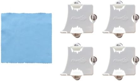 Fastclip Fastrak Toll Pass Holder (4 Pack) With Bonus Microfiber Prep Towel