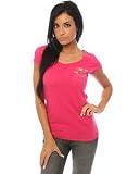 Luxirie by LRG - Luxirie by LRG The Fight For Peace T-shirt in Magenta,T-shirts for Women