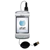 Retractable USB Cable for the AT&T QuickFire GTX75G with Power Hot Sync and Charge capabilities - uses Gomadic TipExchange Technology