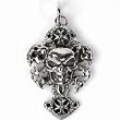 STERLING SILVER PENDANT - 41mm Skull