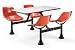 Office Products : 24 X 48 Cluster Seating With 4 Seats - Red