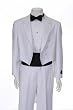 Italian Designer Men's White Tail Tuxedo, Super 150's