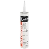 GE Rubber Silicone Sealant, 10 oz Clear