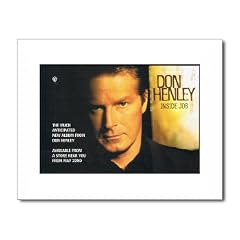 DON HENLEY Inside Job 305x254mm Matted Music Print/Mini Poster - White
