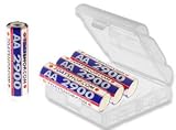 7dayshop Rechargeable Ni-Mh Battery - AA Size (2900mAh) - Pack of 4 in FREE Case - BRAND NEW ULTRA HIGH CAPACITY - AMAZONS BEST VALUE 2900's !- NEW LOW PRICE AND FREE DELIVERY TOO !!!