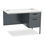 HON P3235RG2S - Metro Classic Workstation Return, Right, 42w x 24d, Gray Patterned/Charcoal-HONP3235RG2S