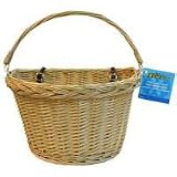 WICKER HANDLEBAR BASKET LARGE