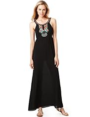 Bead Embellished Maxi Dress