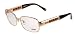 MOSCHINO EYEGLASSES OPTICS PRESCRIPTION EYEWEAR DESIGNER FASHION AUTHENTIC-WOMENS R.GOLD/TORTISE-DEMO LENS MO06702