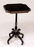 Black Square Lamp Table