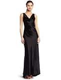 Abs By Allen Schwartz Women's Drape Neck Shirred Back Gown