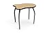 ELO Adapt desk w/ Bannister Oak laminate, 4 junior adjustable smooth silver legs