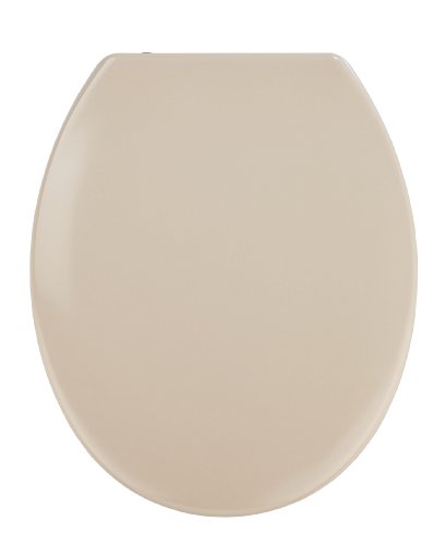 Wenko 19541100 WC-Sitz Vigone - rostfreie Edelstahlbefestigung, Duroplast, beige