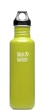 Klean Kanteen 27-Ounce Classic Loop Cap Stainless Steel Water Bottle, Green Energy