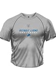 IMAGE OF Detroit Lions Youth Short Sleeve Grey Speedwick Performance Tee, Size= Small