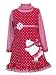Girls Red & White Polka Dot & Polar Bear Winter 2 Piece Jumper Dress