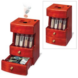 Deluxe Valet Wooden Coin Sorter
