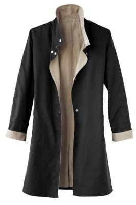 TravelSmith Womens Plus Size Reversible Midlength Coat 31Rfw BJkgL