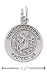 Sterling Silver Mini St Christopher Medallion Charm