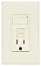 Leviton R13-07299-0NA Combination Single-Pole Switch and SmartLock PRO GFCI-Protected 15-Amp 125-Volt Outlet with Indicator Light, Almond