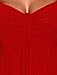 Funfash Red Plus Size Women Red Blouse, A-Line Tunic Casual Tops for Women, Empire Waist Tops for Women