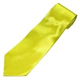 Plain Yellow Men's Tie