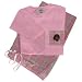 Women's pink plaid PJ's Dachshund Black
