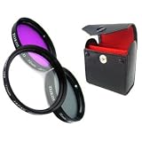Zeikos ZE-FLK72 72mm Multi-Coated 3 Piece Filter Kit (UV-CPL-FLD)par Zeikos