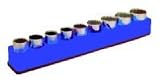 Mechanics Time Saver 1281 - 1/2 in. Drive Magnetic Red Socket Holder 10-19mm - Mechanic's Time Savers - 1281