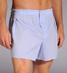 Zimmerli Pinpoint Broadcloth Boxer Shorts (8001) XL/Blue Solid