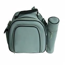 Juba Plus Heather Diaper Bag w/ Charcoal Trim