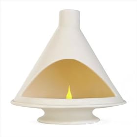 Porcelain Chiminea Candle Holder
