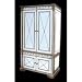 BTL-HU09 MIRRORED TV CABINET/ ARMOUR W/SHELF by Bethel BTLHU09 Image