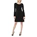 Mossimo® Black: Women's Bell Sleeve Sweater Dress - Black XL