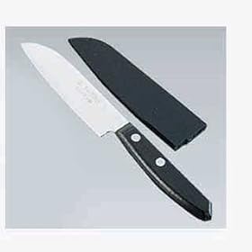 【クリックで詳細表示】木サヤ付 フルーツナイフ(三徳) ST-700： ホーム＆キッチン