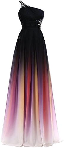 Starsdress 2016 Gradient Color Prom Evening Dress Beaded Ball Gown SD012