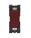 Leviton Renu Switch RE153-DG for 3-Way Applications, 15A-120/277VAC, in Deep Garnet