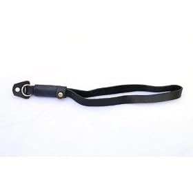 EzFoto Black Genuine Leather Hand Wrist Strap, for Fuji X100 X10; Nikon N1 V1 J1; Leica... by EzFoto