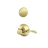 Schlage F94-ACC-LH Accent Lever Left Handed Dummy Interior Pack from the F-Serie, Polished Brass by 