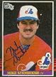 Mike Steinhouse, Montreal Expos, 1985 Donruss Autographed Card